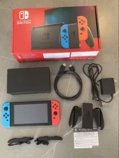 Nintendo Switchバッテリー強化版 ケース付き　ネオンレッド