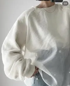 Laulea購入♡オーガンジーレイヤードプルオーバー