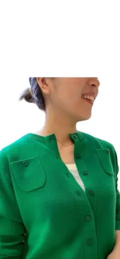 新品未使用　CABaN コットンカシミヤ クルーネックカーディガン　S 長袖