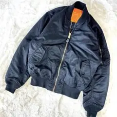 アルファインダストリーズ　L MA-1 ジャケット　ブルゾン　リバーシブル　刺繍