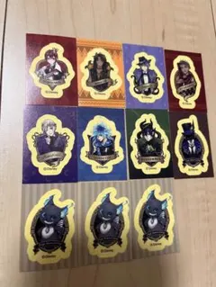 ディズニー ツイステッドワンダーランド　ステッカー11枚セット＋イデア缶バッチ