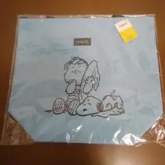 PEANUTS スヌーピー トートバッグ 大きめ ファスナー付き