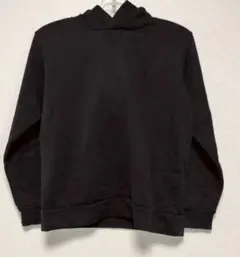 [GU] 裏起毛 パーカー フーディー ブラック 150