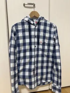 FRED PERRY チェック柄 フード付きジャケット S - メルカリ