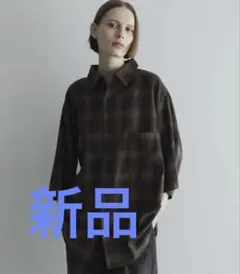 remer ルーズオールドタータンチェックシャツ　即完売品のサムネイル