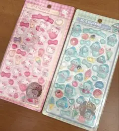 ハローキティ &ハンギョドン3Dステッカーセット 2シート