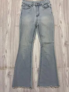 SHEIN フレアデニム　　ライトブルー　Ｓ