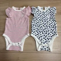 baby GAP フリル袖ロンパース 2枚セット 3-6mのサムネイル