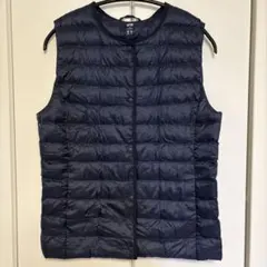 UNIQLO ウルトラライトダウン ベスト M ネイビー レディース 袋付き