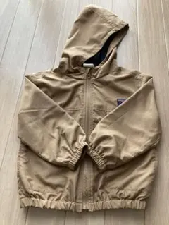 フード付きブラウンウインドーブレーカー100サイズ