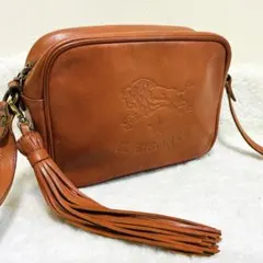 未使用級 ILBISONTE ハーフムーン デカロゴ エンボス ショルダーバッグ 