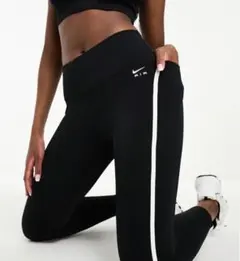 M 新品 NIKE AIR タイツ ファスト ランニング 黒 スパッツ メッシュ