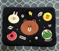 LINE FRIENDS ノートPCケース ブラックのサムネイル