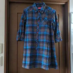 フランネルチェック柄ワンピース X-girl