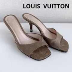 ルイヴィトン　LV モノグラム　ミュール　サンダル　フラットシューズ　ローヒールのサムネイル