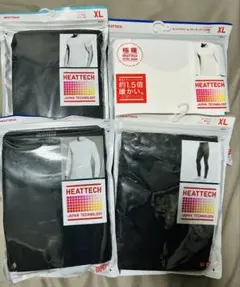 【新品未使用】UNIQLOヒートテック４点セット