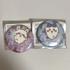 ちいかわパークトレーディングホログラム缶バッジ モモンガ ハチワレ