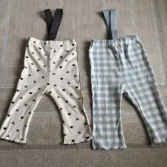 サスペンダー付きパンツ　70 micorrid