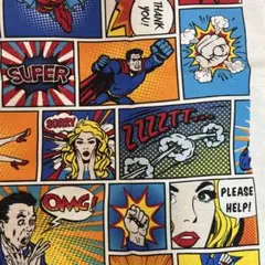 アメコミ柄生地