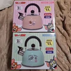 トムとジェリー 笛吹ケトル2個セット IH、ガス火対応