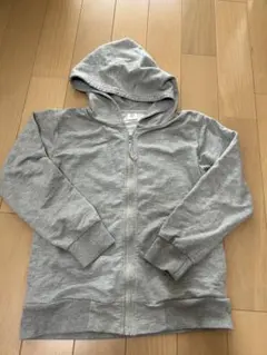 devirock デビロック　ジップパーカー　無地　スウェット　杢グレー　150