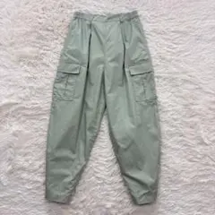 アミティエ カーゴパンツ ミントグリーン ワイドシルエット