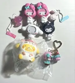 サンリオ　顔はめキーホルダー他ガチャガチャ　まとめ