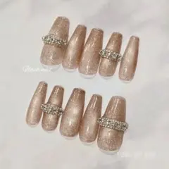 マグネット　ネイルチップ オーダーネイルチップ　韓国　ワンホン　ちゅるん　スキン