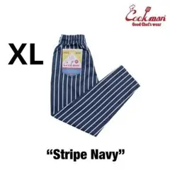 Cookman Chef Pants シェフパンツ ストライプ Navy