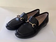 healme ローファー ゴールドバックル付き 23.5cm　ブラック