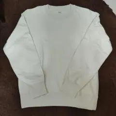 ユニクロ　スウェット　アイボリー　メンズSサイズ