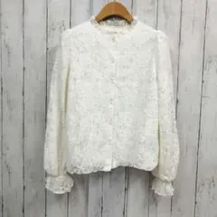 NICE CLAUP 総レース 長袖ブラウス ナイスクラップ