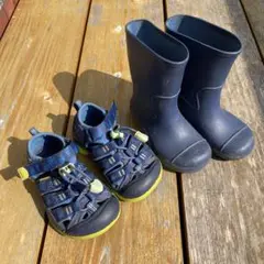 15cm KEEN サンダルとAchilles 長靴