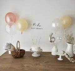 パーティー　装飾　可愛い　風船　韓国　誕生日　飾り　ナチュラル　可愛い　HALF