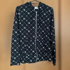 Disney ミッキーマウス柄 パーカー Mサイズ 黒