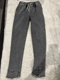 裾フリンジグレー♡デニム