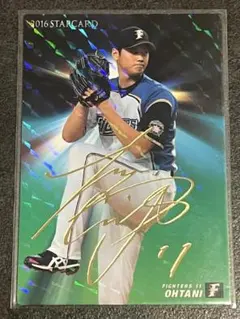 大谷翔平 calbee 2017 STARCARD 赤箔サインohtani - メルカリ