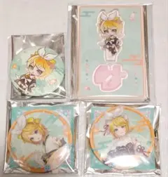 鏡音リン　缶バ　アクスタ　海外　和風　セット