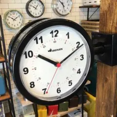 【未使用・箱傷あり】ダルトン ダブルフェイス ウォールクロック アイボリー 未使用・箱傷あり】ダルトン ダブルフェイス ウォールクロック