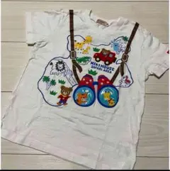 M40 ミキハウス⭐︎半袖Tシャツ　120 白　だまし絵