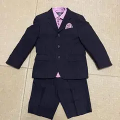 ブラックストライプ フォーマルスーツ 120cm