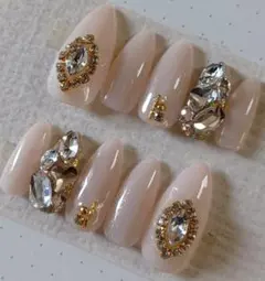 シアーベージュマーメイドパール×クリスタルビジュー