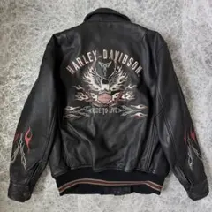 タグ付き】ハーレーダビッドソン ライダースジャケット スカル 2点 
