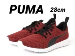 ※新品※【PUMA 】カーソン v2 ニット 28.0cm レッド ブラックのサムネイル