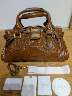 Chloe クロエ ミニパディントン ハンドバッグ【都内百貨店購入の証明付 