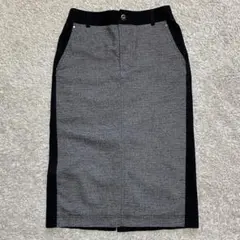 GALLARDAGALANTE ツイード×コーデュロイ 切替スカート ミモレ