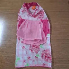 ペットパラダイス 犬用 浴衣 ピンク 花柄 3Sのサムネイル