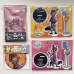 ズートピアくじ　ニック　4点セット