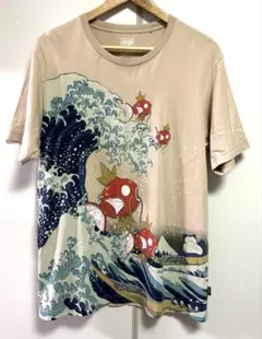 UNIQLO × ポケモン☆コイキング・カビゴン 葛飾北斎コラボTシャツ☆XL