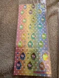 サンリオシールオーロラ平成レトロかわいいキティ虹色